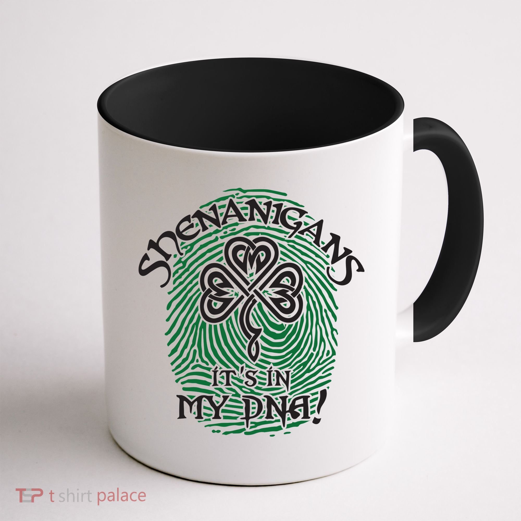 Funny St Patrick's Day Shenanigans It's In My DNA Fingerprint Coffee Mug