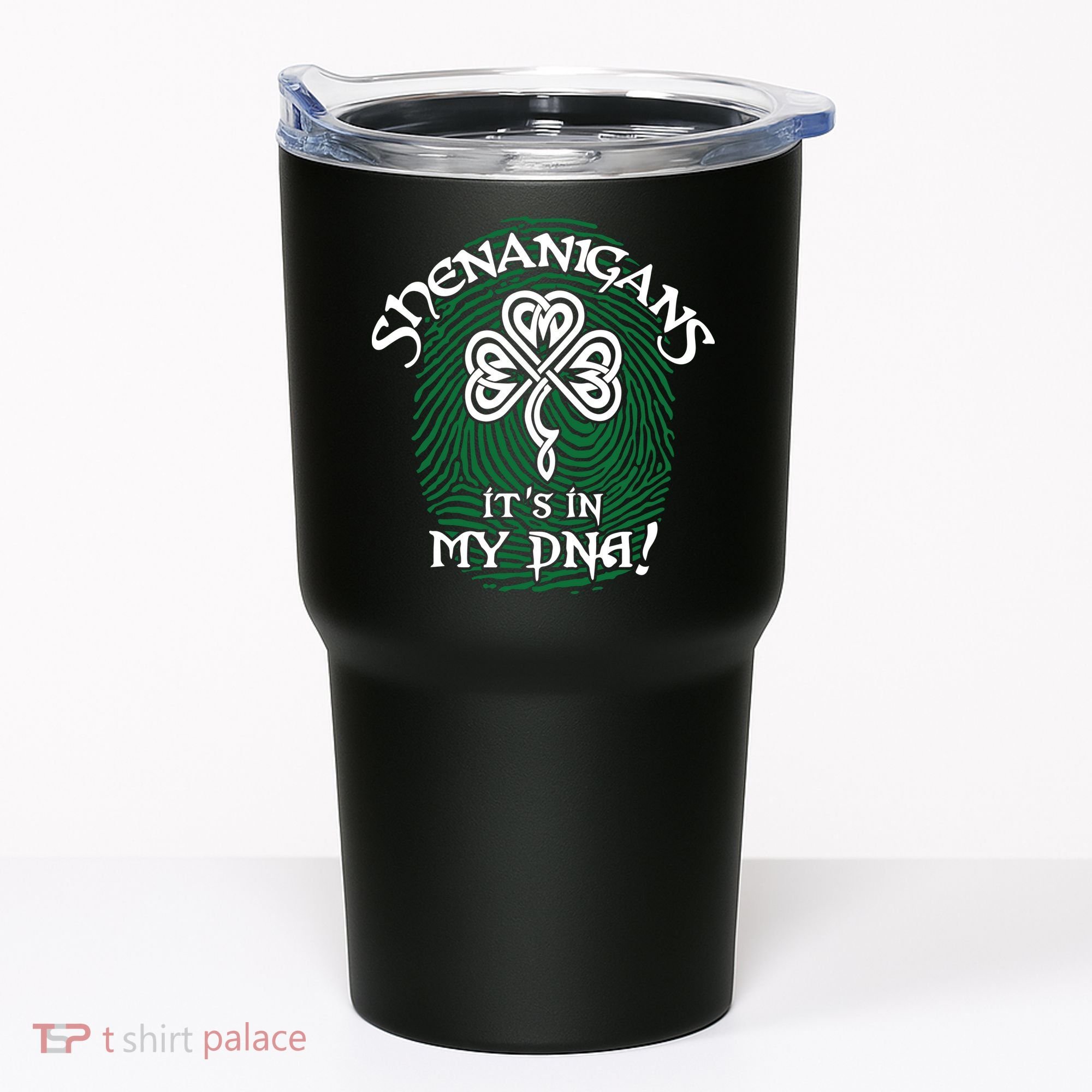 Funny St Patrick's Day Shenanigans It's In My DNA Fingerprint Tumbler