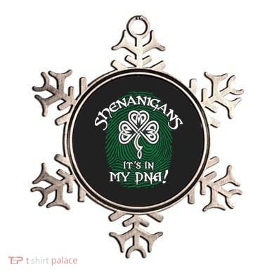 Funny St Patrick's Day Shenanigans It's In My DNA Fingerprint Ornament