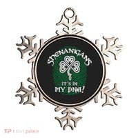 Funny St Patrick's Day Shenanigans It's In My DNA Fingerprint Ornament thumb 0