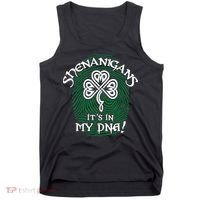 Funny St Patrick's Day Shenanigans It's In My DNA Fingerprint Tank Top thumb 0