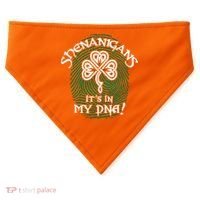 Funny St Patrick's Day Shenanigans It's In My DNA Fingerprint USA-Made Doggie Bandana thumb 0