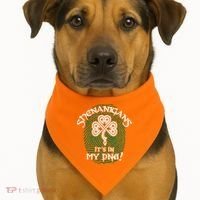 Funny St Patrick's Day Shenanigans It's In My DNA Fingerprint USA-Made Doggie Bandana thumb 1