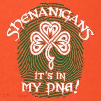 Funny St Patrick's Day Shenanigans It's In My DNA Fingerprint Coaster thumb 2