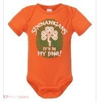 Funny St Patrick's Day Shenanigans It's In My DNA Fingerprint Baby Bodysuit thumb 0