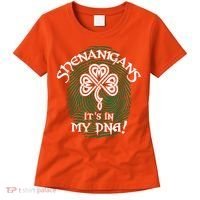 Funny St Patrick's Day Shenanigans It's In My DNA Fingerprint Women's T-Shirt thumb 0
