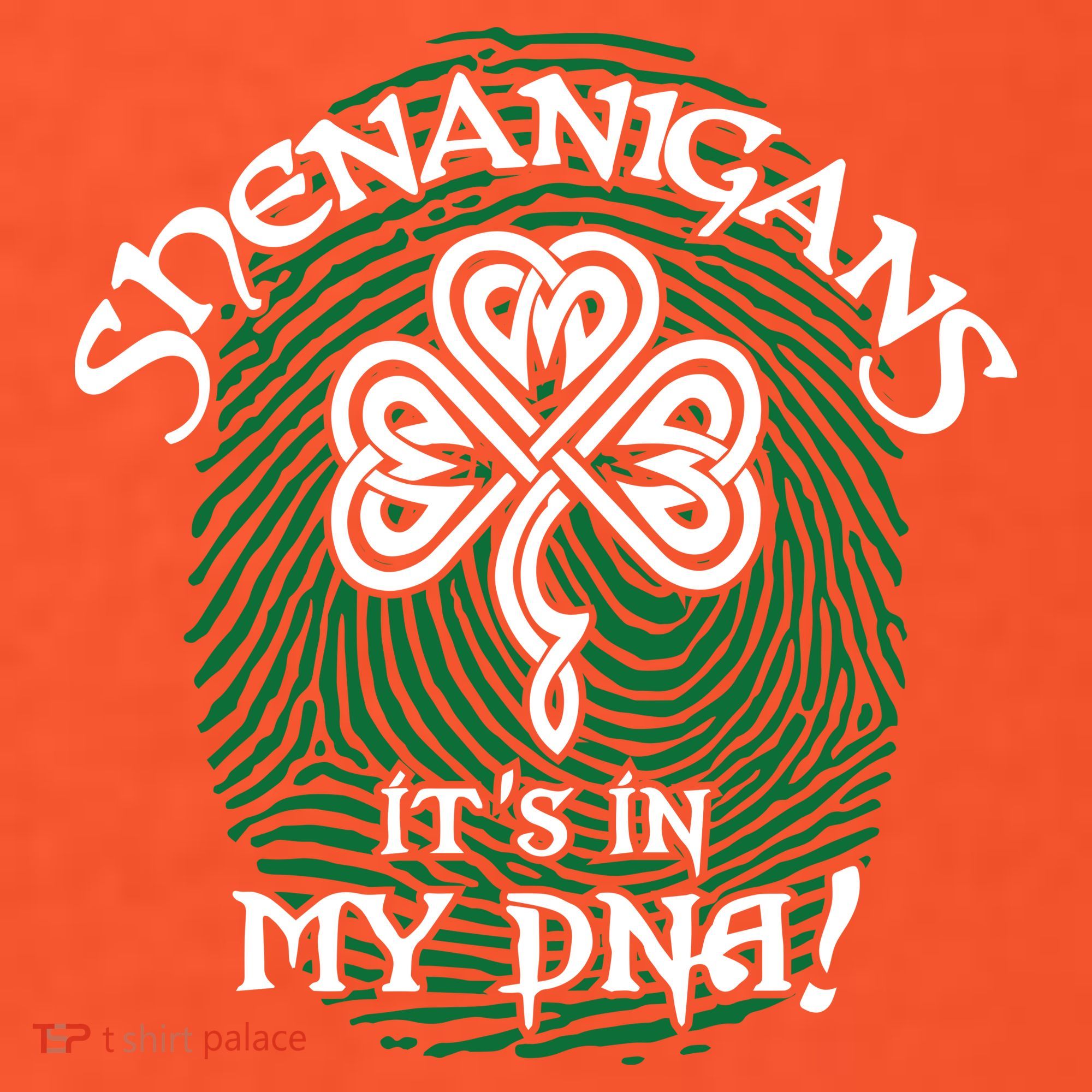 Funny St Patrick's Day Shenanigans It's In My DNA Fingerprint Women's T-Shirt