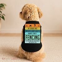 Fencing Sport Pun Doggie Tank thumb 2