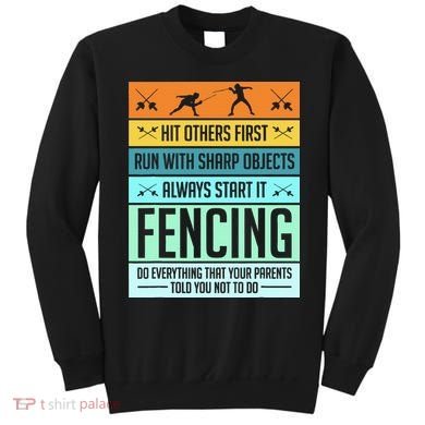 Fencing Sport Pun Sweatshirt