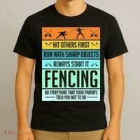 Fencing Sport Pun T-Shirt thumb 3
