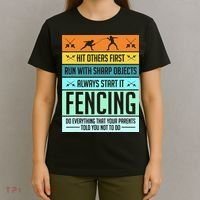 Fencing Sport Pun T-Shirt thumb 4