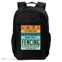 Fencing Sport Pun Backpack thumb 0