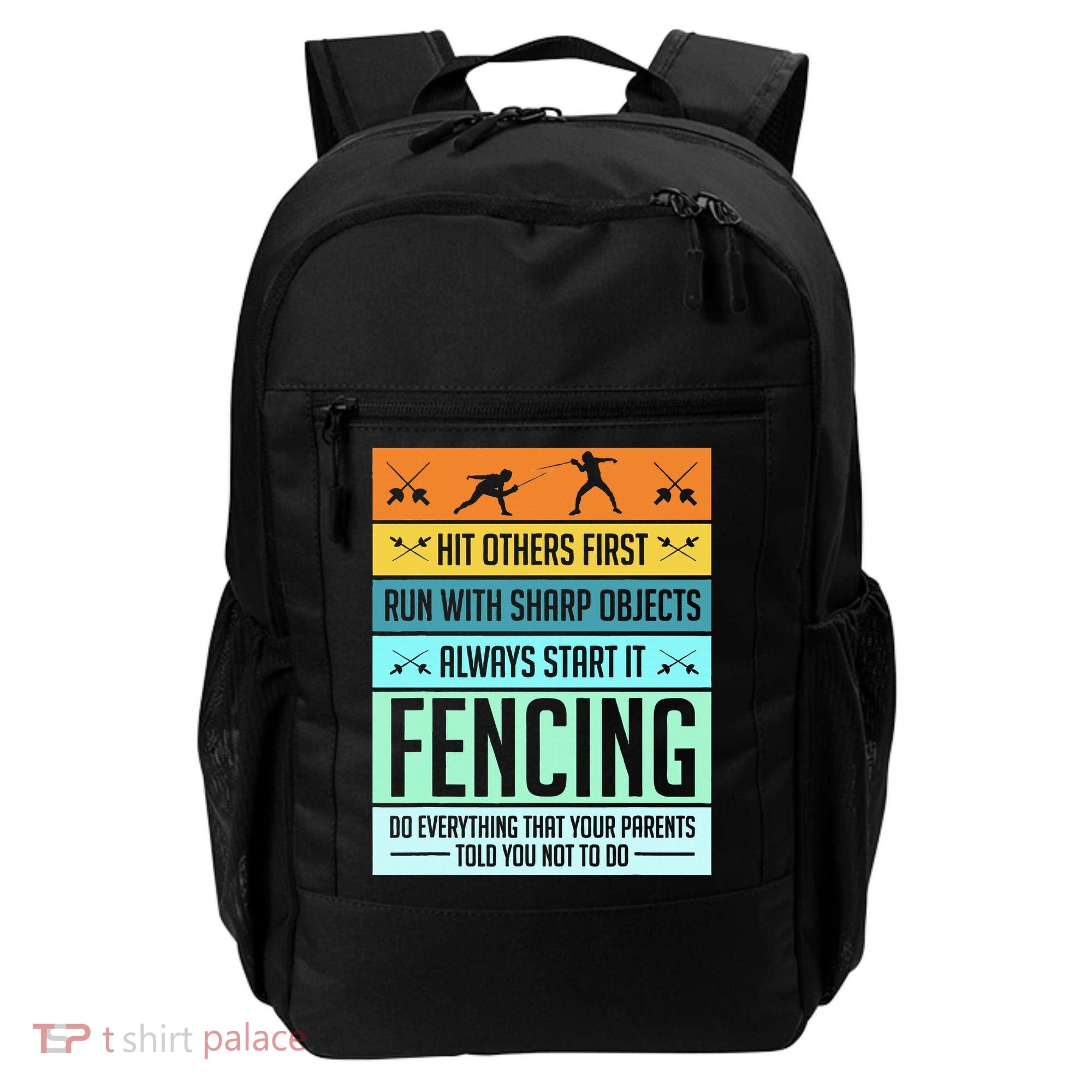 Fencing Sport Pun Backpack