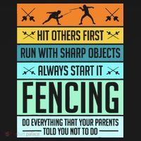 Fencing Sport Pun Backpack thumb 2