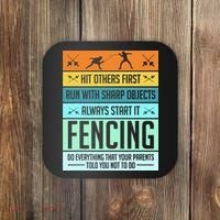 Fencing Sport Pun Coaster thumb 0