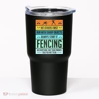 Fencing Sport Pun Tumbler thumb 0