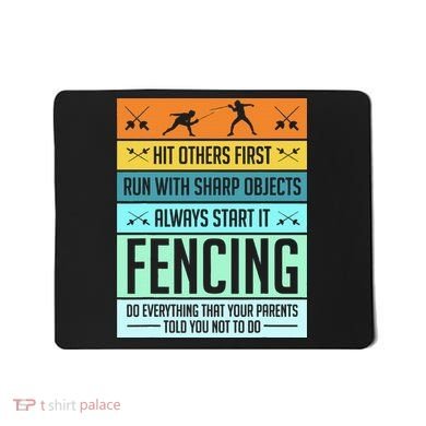 Fencing Sport Pun Mousepad