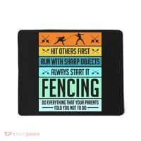 Fencing Sport Pun Mousepad thumb 0