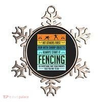 Fencing Sport Pun Ornament thumb 0