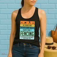 Fencing Sport Pun Women's Tank Top thumb 2