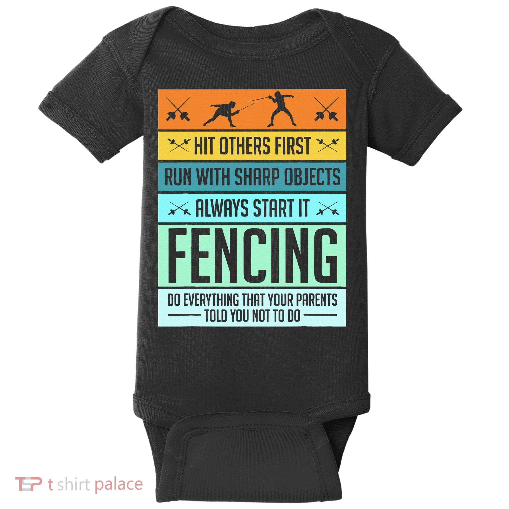 Fencing Sport Pun Baby Bodysuit