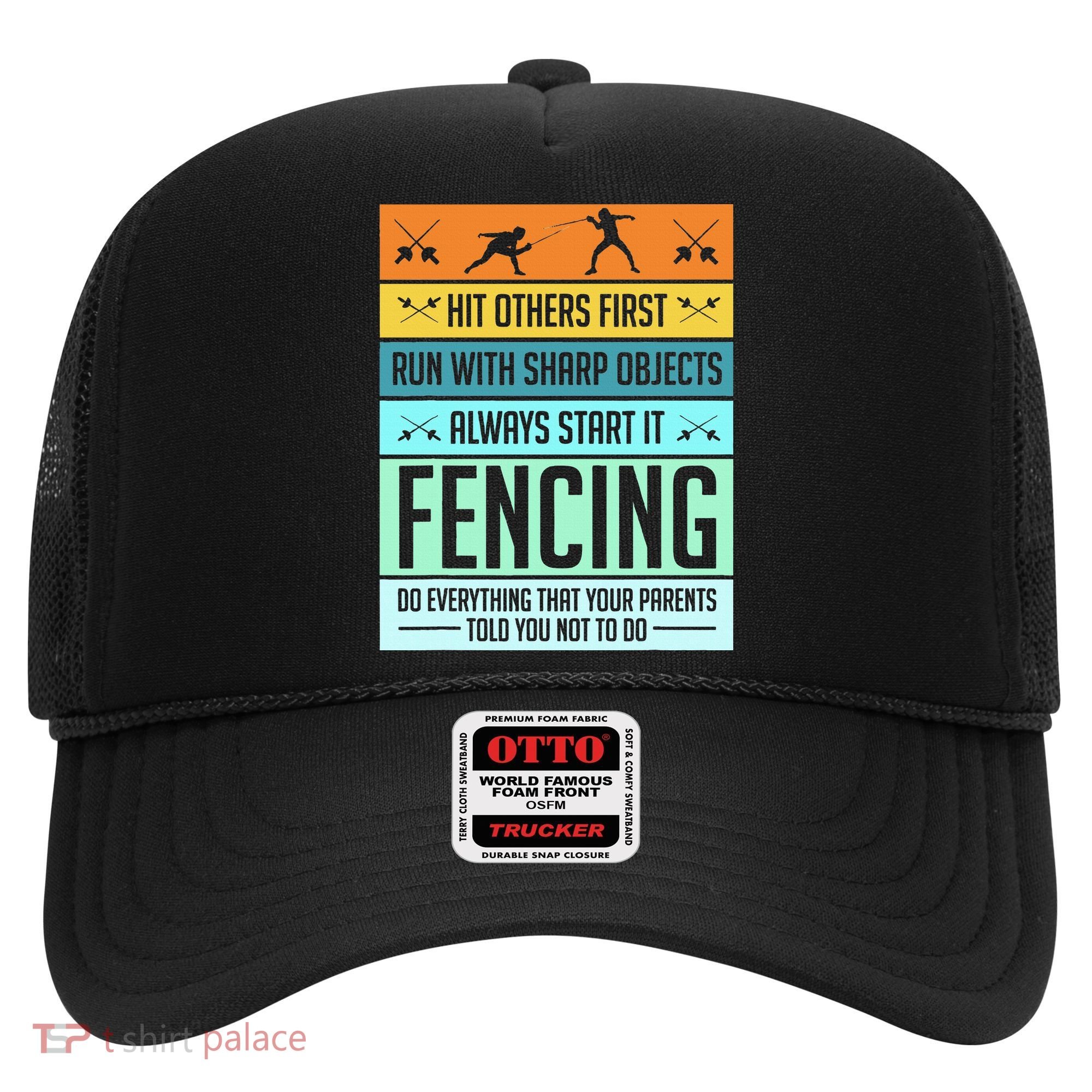 Fencing Sport Pun Hat