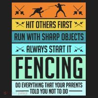Fencing Sport Pun Hat thumb 2