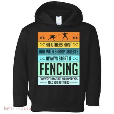Fencing Sport Pun Toddler Hoodie