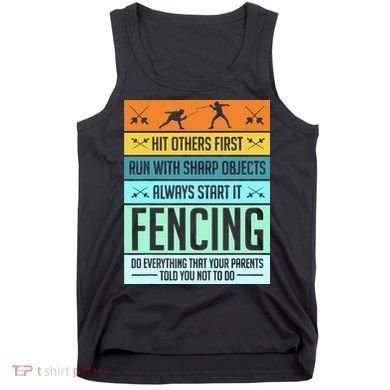 Fencing Sport Pun Tank Top