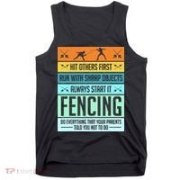 Fencing Sport Pun Tank Top thumb 0