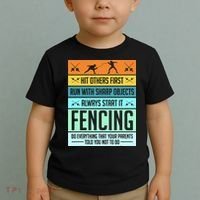 Fencing Sport Pun Toddler T-Shirt thumb 2
