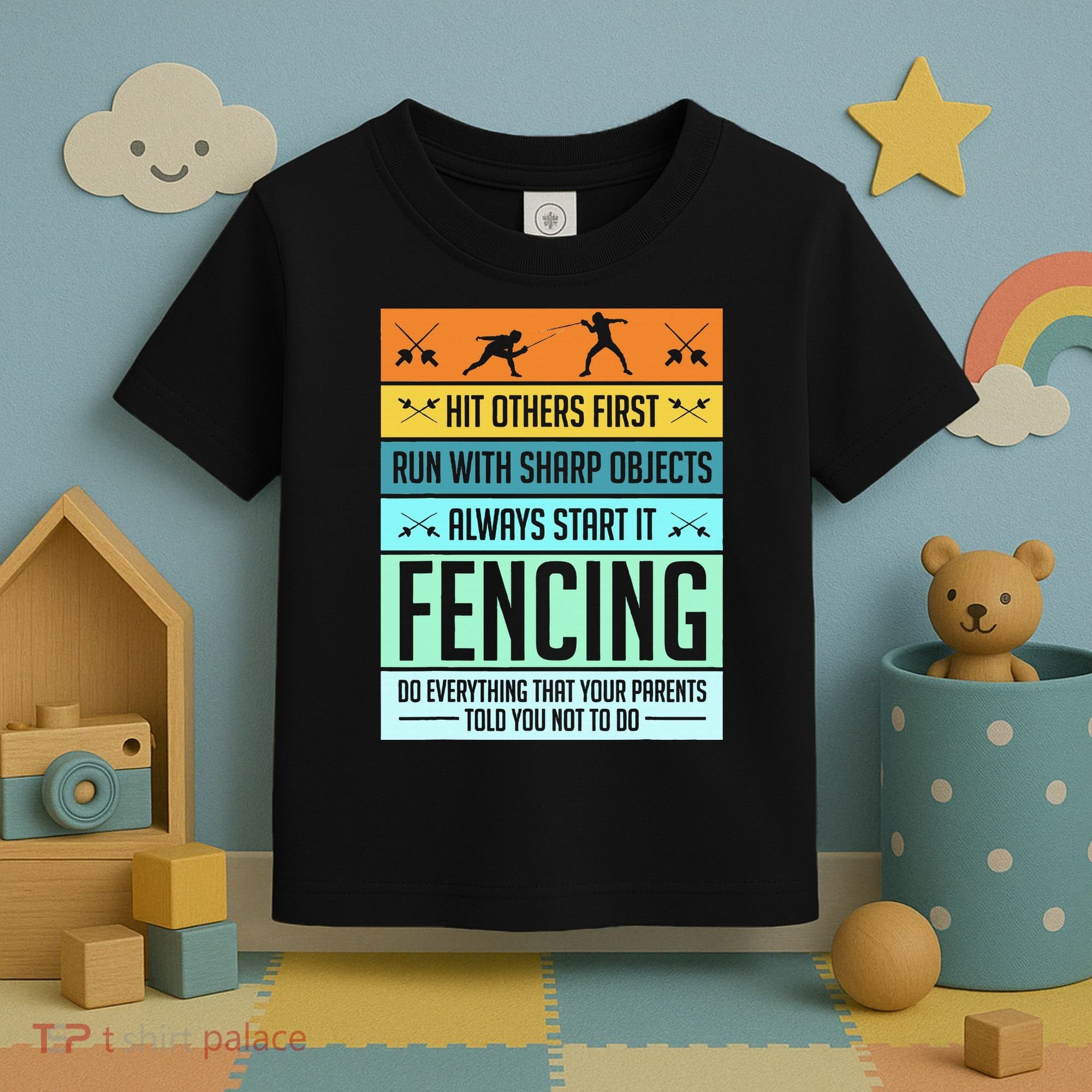 Fencing Sport Pun Toddler T-Shirt