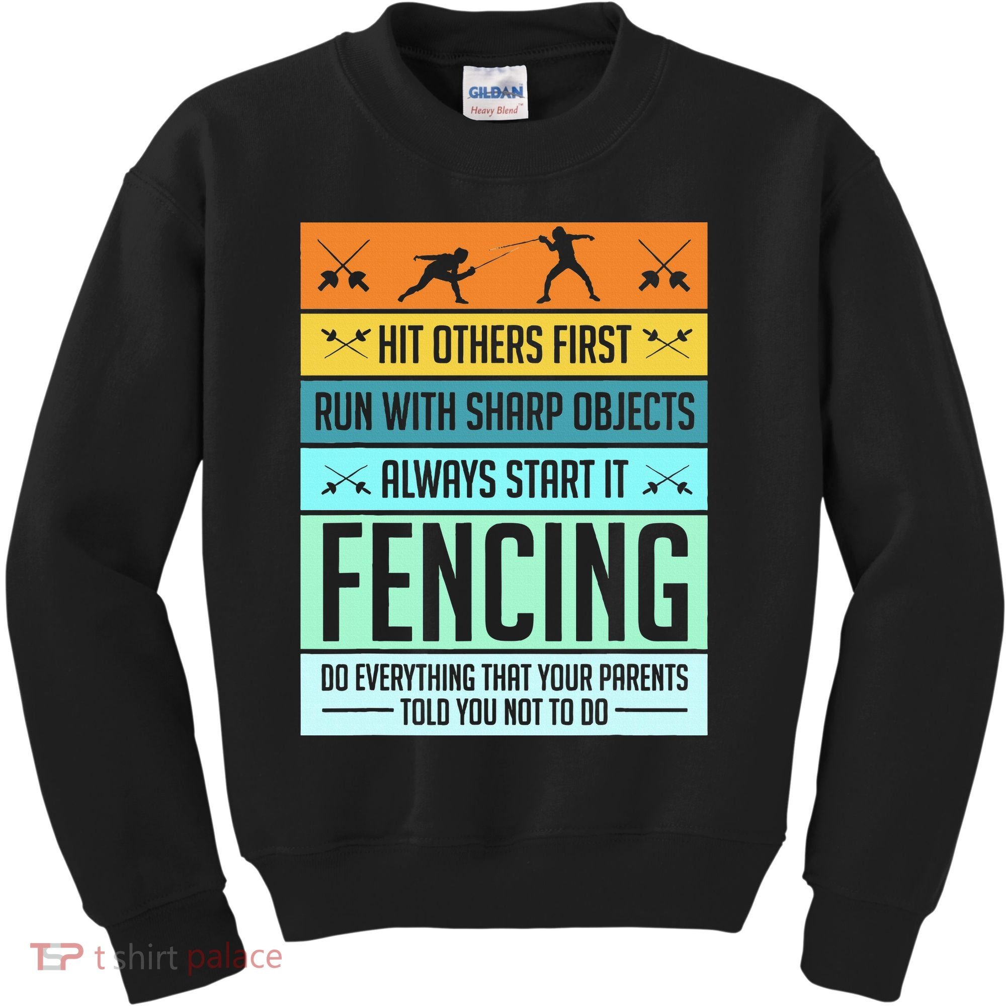 Fencing Sport Pun Kids Sweatshirt