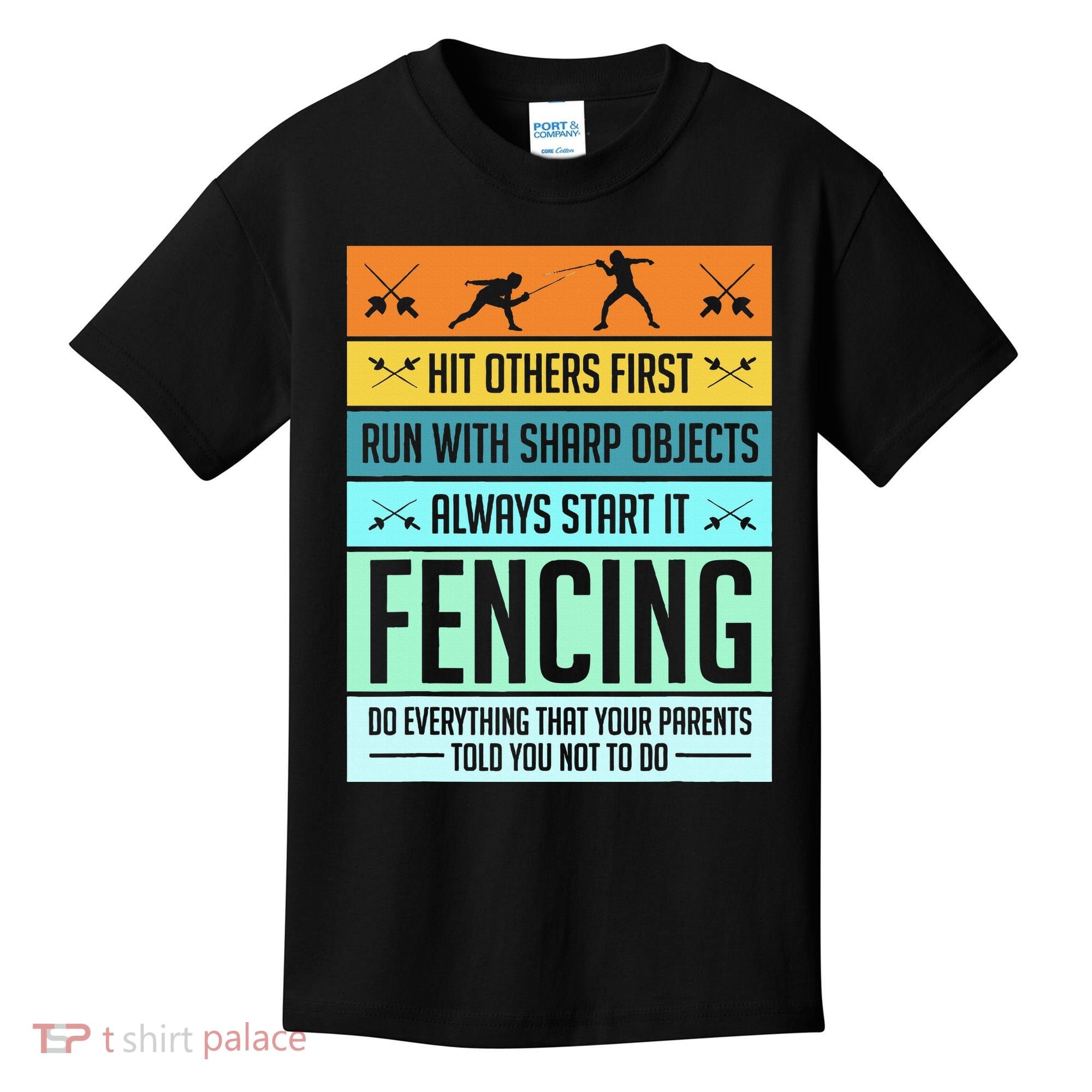 Fencing Sport Pun Kids T-Shirt