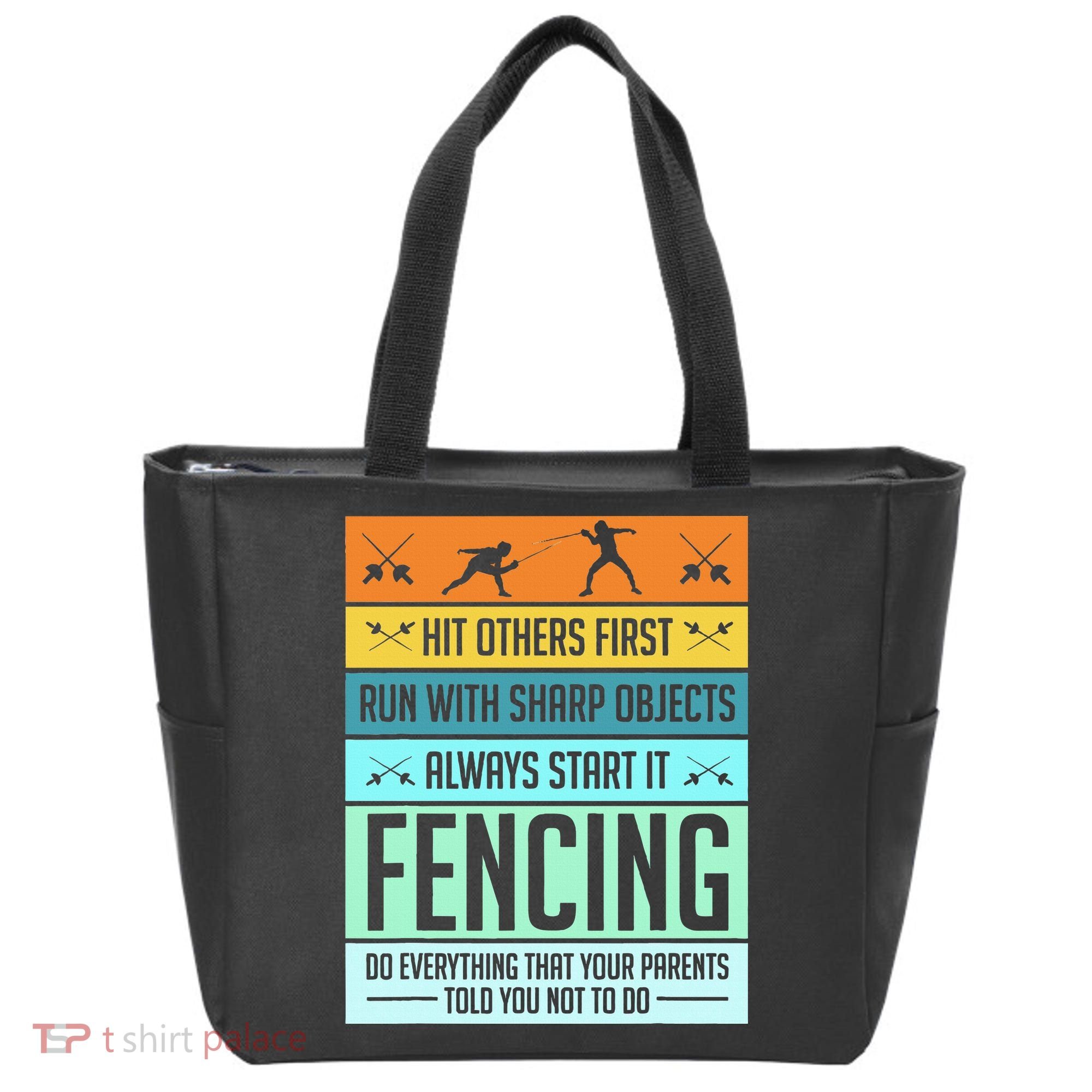 Fencing Sport Pun Tote Bag