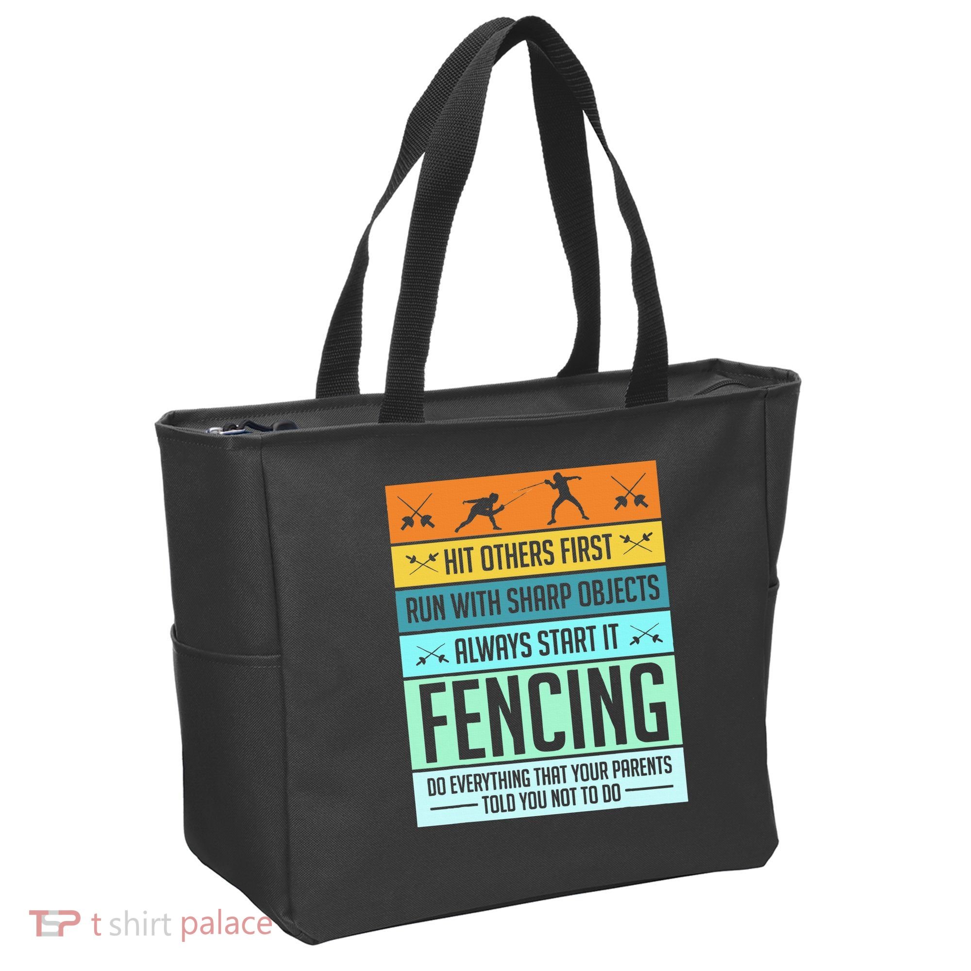 Fencing Sport Pun Tote Bag