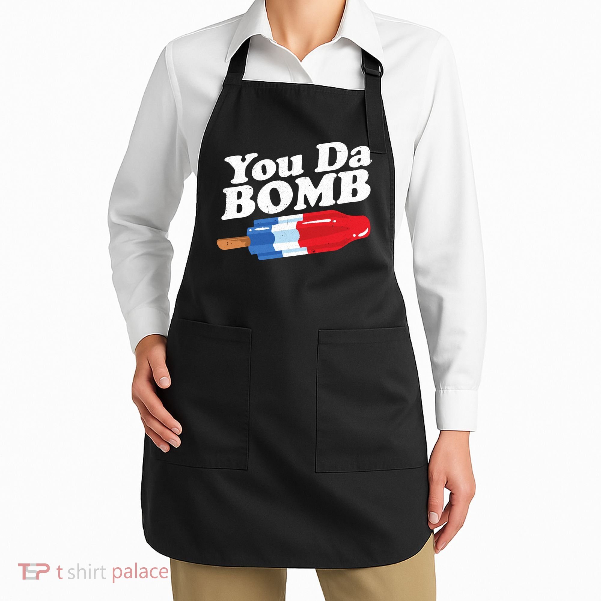 Funny Summer Popsicle Pop Retro You Da Bomb 80's Gift Apron