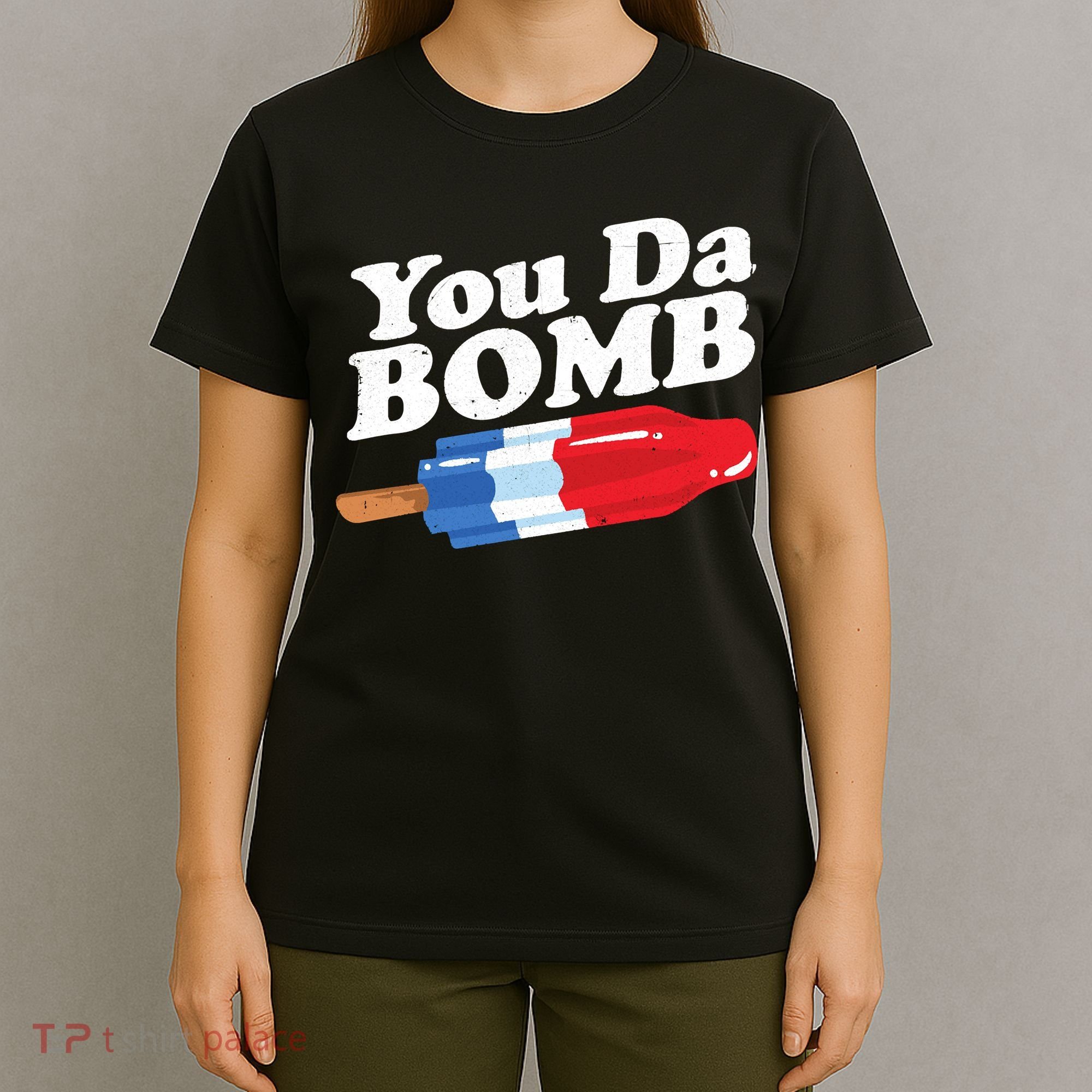 Funny Summer Popsicle Pop Retro You Da Bomb 80's Gift T-Shirt