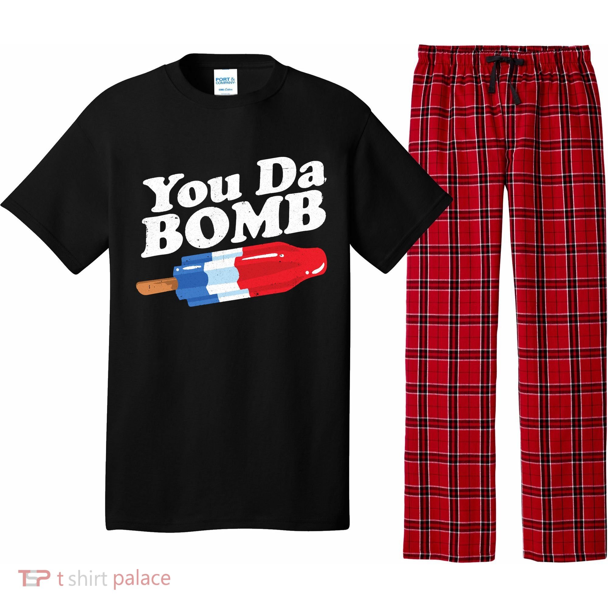 Funny Summer Popsicle Pop Retro You Da Bomb 80's Gift Pajama Set