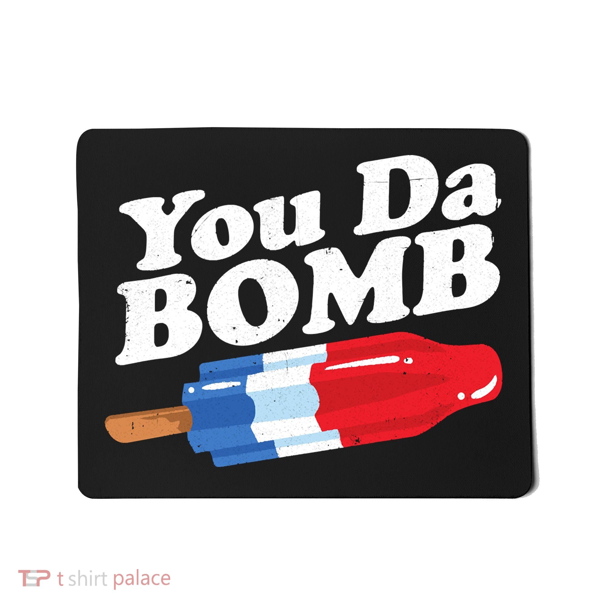 Funny Summer Popsicle Pop Retro You Da Bomb 80's Gift Mousepad