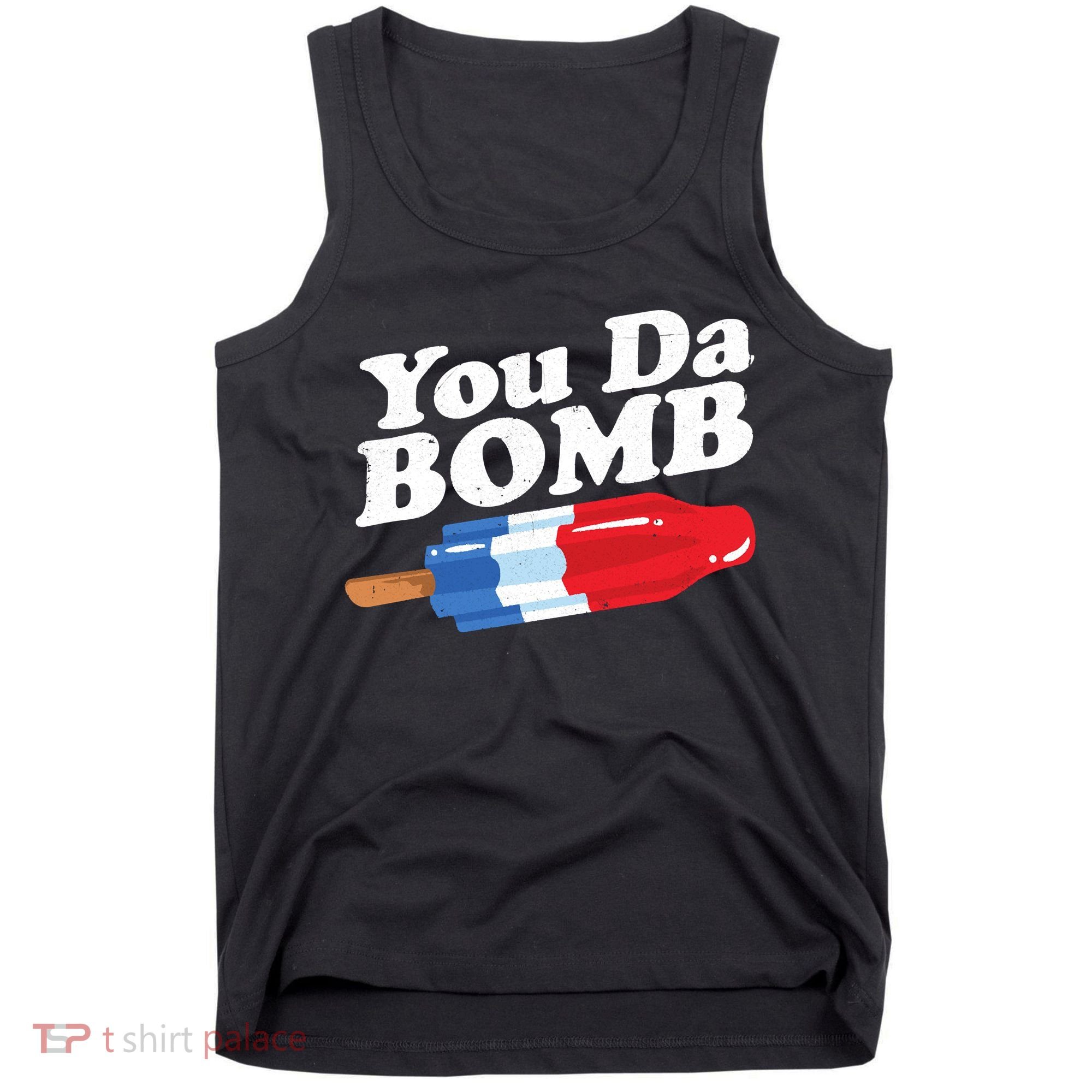 Funny Summer Popsicle Pop Retro You Da Bomb 80's Gift Tank Top