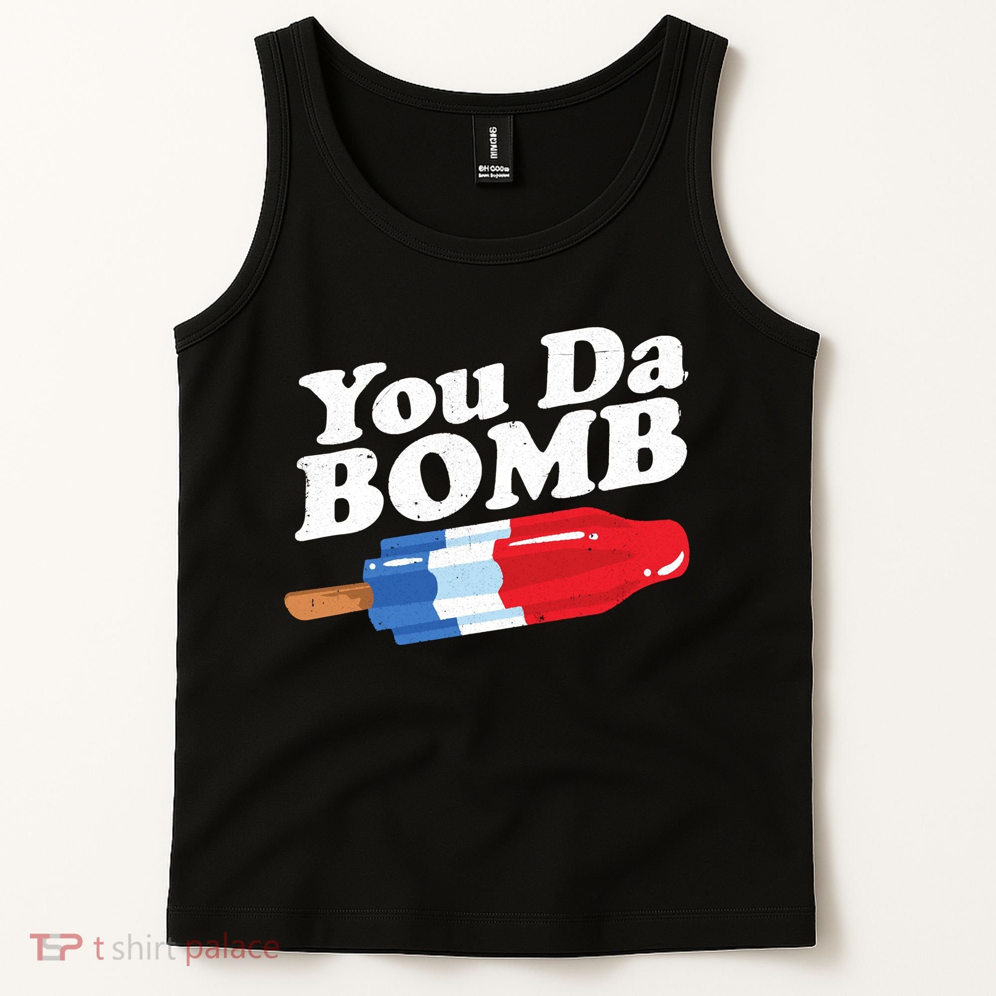 Funny Summer Popsicle Pop Retro You Da Bomb 80's Gift Tank Top