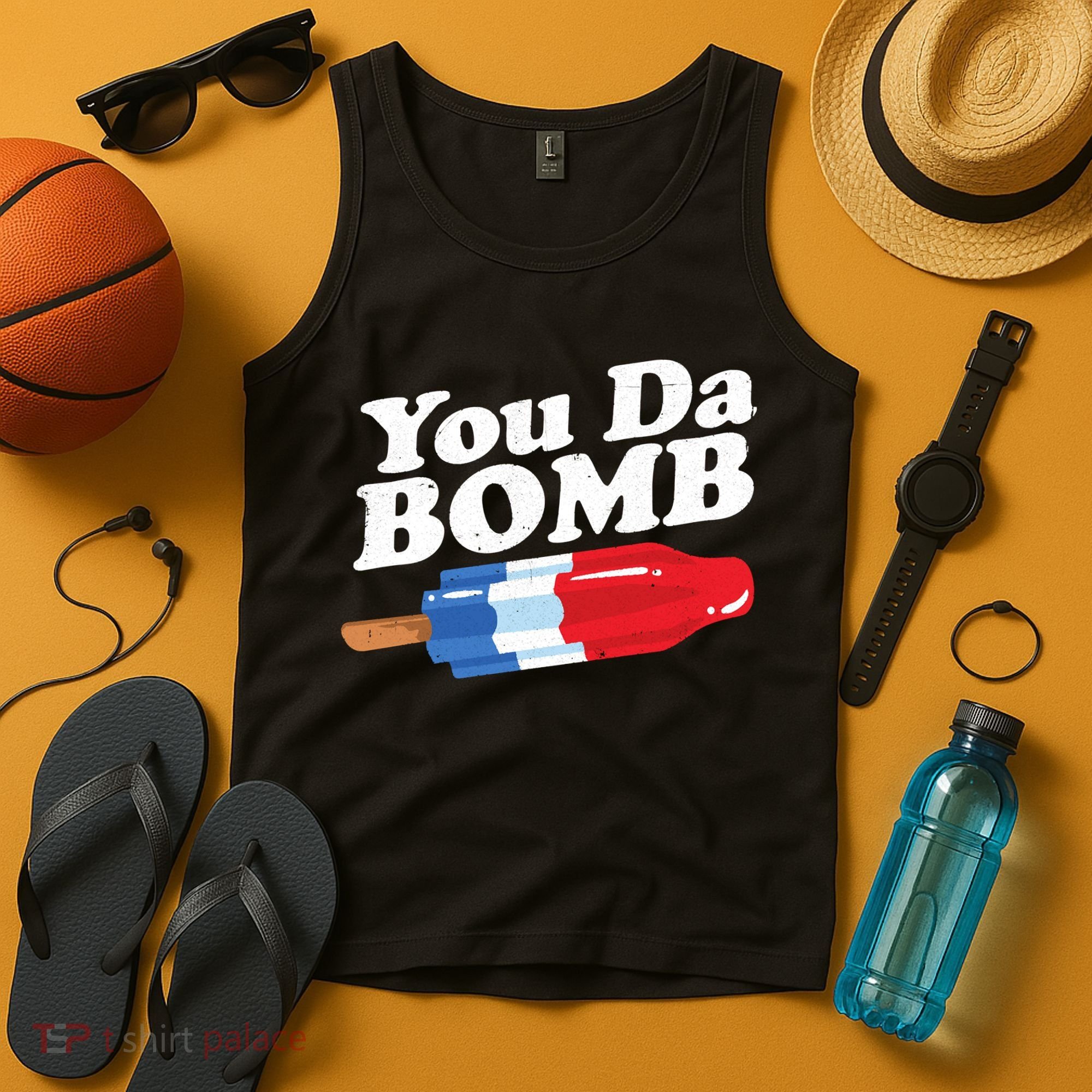 Funny Summer Popsicle Pop Retro You Da Bomb 80's Gift Tank Top