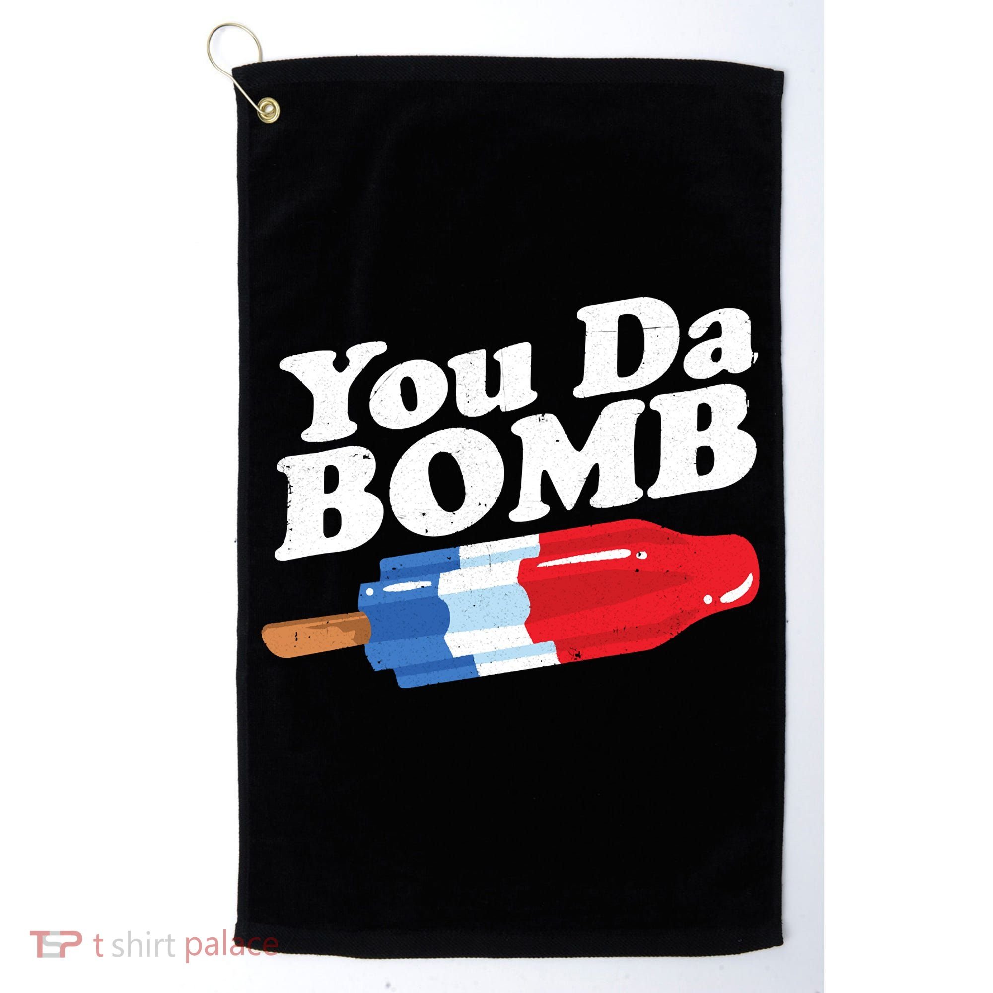 Funny Summer Popsicle Pop Retro You Da Bomb 80's Gift Golf Towel