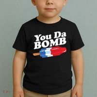 Funny Summer Popsicle Pop Retro You Da Bomb 80's Gift Toddler T-Shirt thumb 2