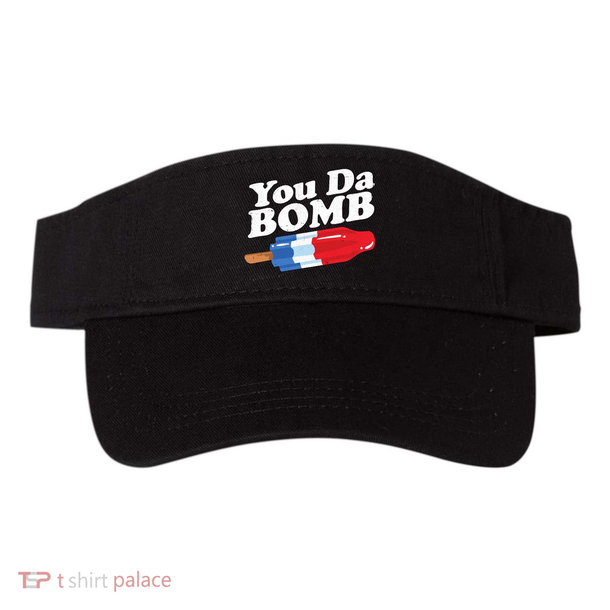 Funny Summer Popsicle Pop Retro You Da Bomb 80's Gift Visor