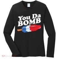 Funny Summer Popsicle Pop Retro You Da Bomb 80's Gift Women's Long Sleeve Shirt thumb 0
