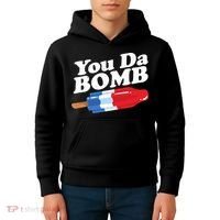 Funny Summer Popsicle Pop Retro You Da Bomb 80's Gift Kids Hoodie thumb 4
