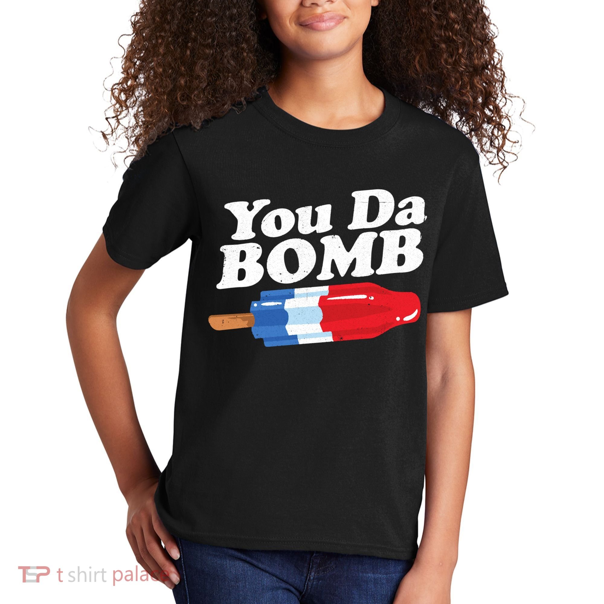 Funny Summer Popsicle Pop Retro You Da Bomb 80's Gift Kids T-Shirt