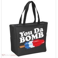 Funny Summer Popsicle Pop Retro You Da Bomb 80's Gift Tote Bag thumb 2